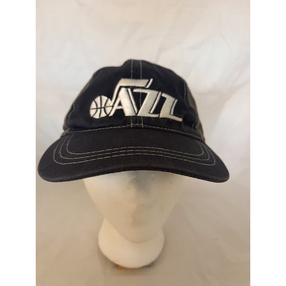 Utah Jazz NBA Delta Snapback Hat Black Olive Green Contrast Stitch Cap